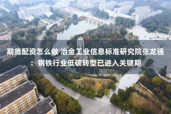 期货配资怎么做 冶金工业信息标准研究院张龙强：钢铁行业低碳转型已进入关键期