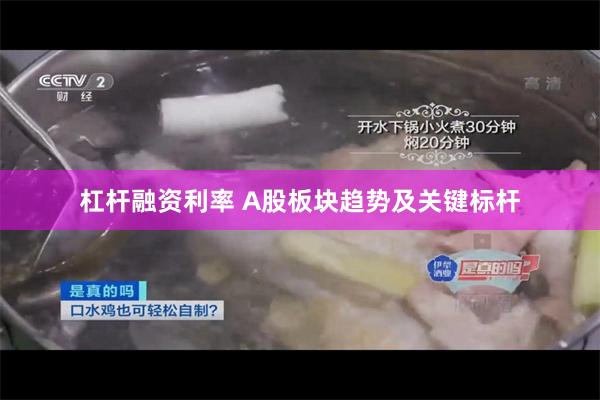 杠杆融资利率 A股板块趋势及关键标杆